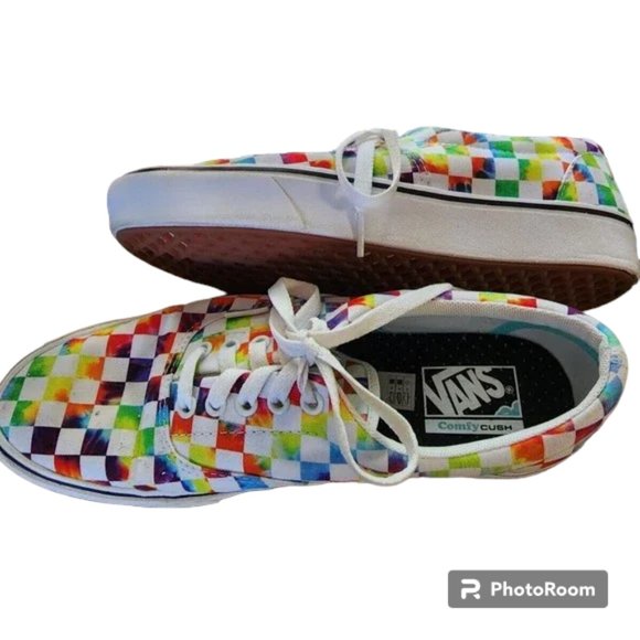 Vans ComfyCush Era Tie-Dye Checkerboard Unisex M 9 W 10.5 Sneaker NWOB main image 6